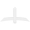 Ekena Millwork Bellingham Architectural Grade PVC Gable Bracket, 60"W x 30"H x 6"D x 6"F, 12/12 Pitch GBP060X30X0606BEL00 - alternate 2